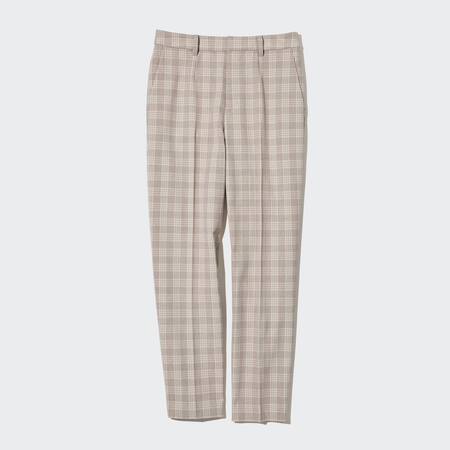 Smart Checked Ankle Length Trousers