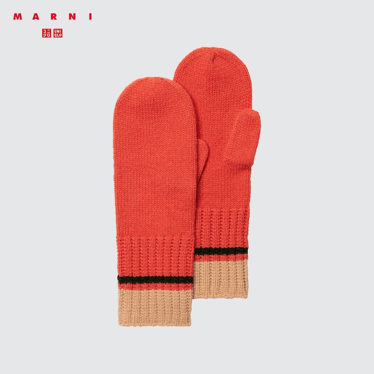 Uniqlo Guanti Marni Muffole Multicolore - Rosso - One Size