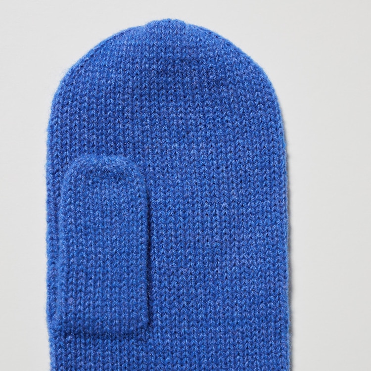 Louis Vuitton Blue Wool Split Bleu Gants Gloves - Yoogi's Closet