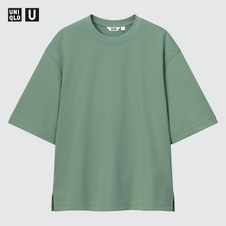 U AIRism Cotton Short-Sleeve Oversized T-Shirt