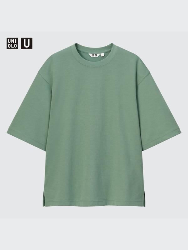 U AIRism Cotton Short-Sleeve Oversized T-Shirt