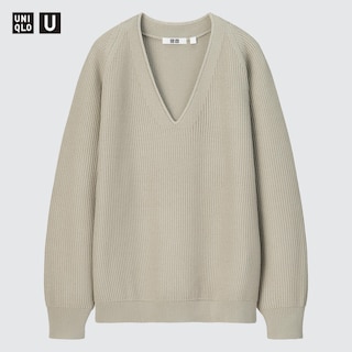 U V-Neck Long-Sleeve Sweater