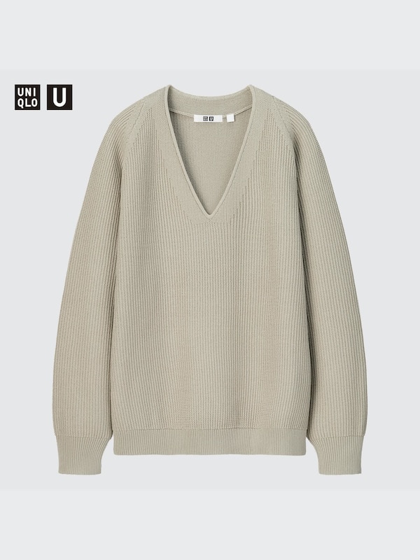 UNIQLO U V NECK LONG SLEEVE SWEATER