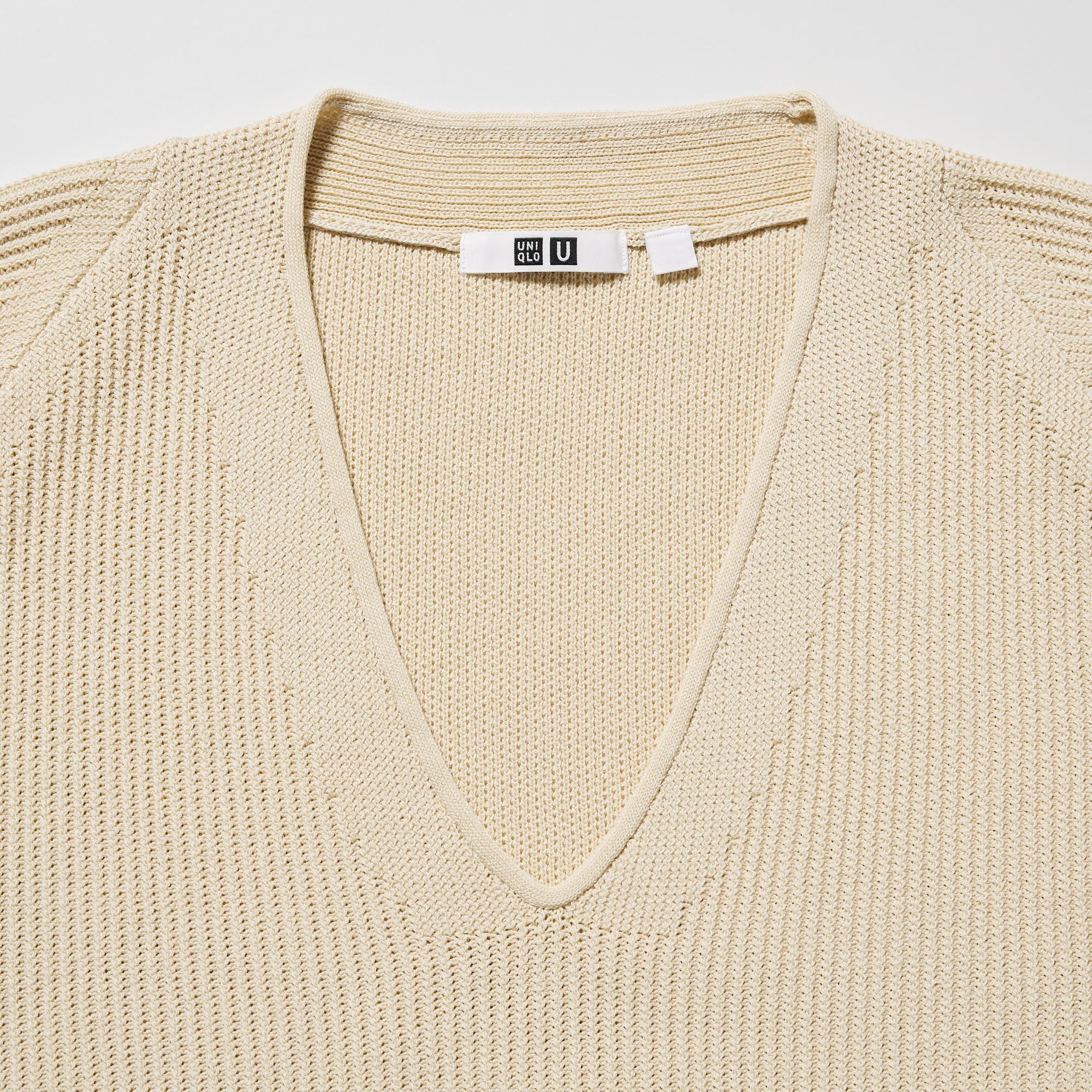 Uniqlo v shop neck jumper