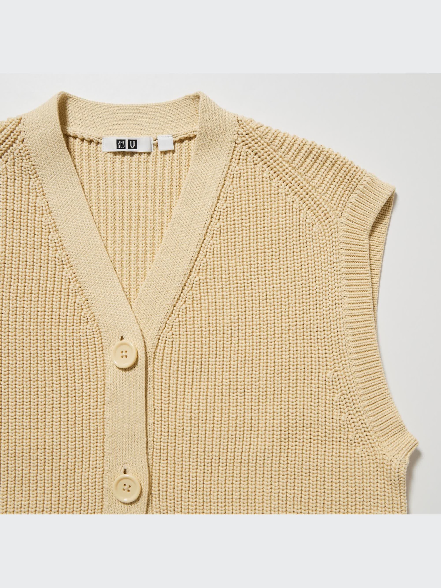 unliens アンリアンv neck gilet  brownie beige V-neck waistcoat BEIGE | BROWN - Shop Online