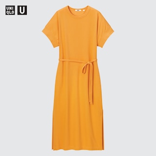 U AIRism Cotton Belted Long Dress