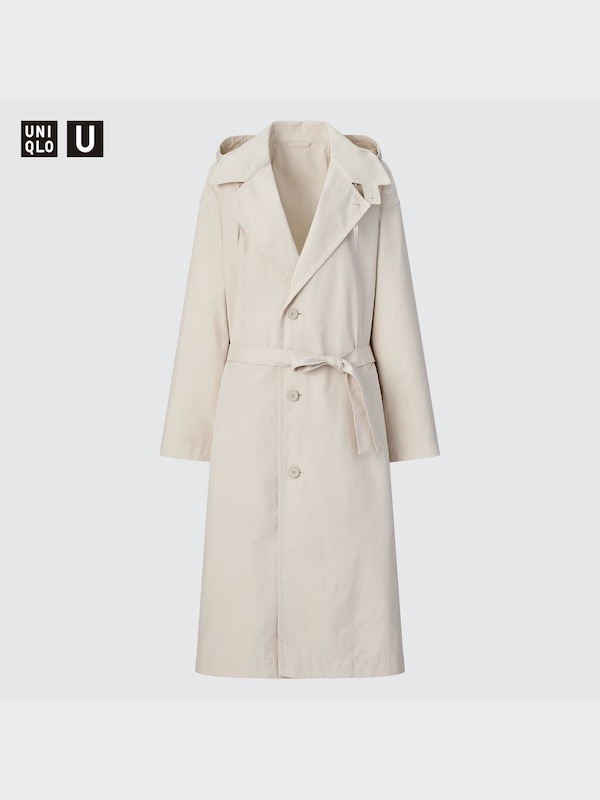 U Hooded Long Coat