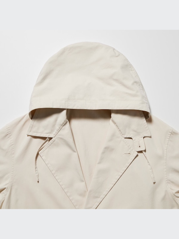 U Hooded Long Coat