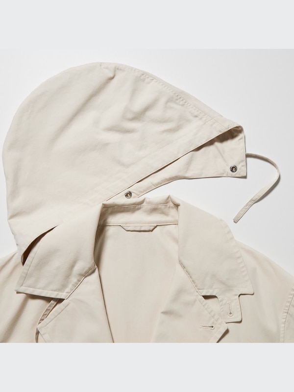 U Hooded Long Coat