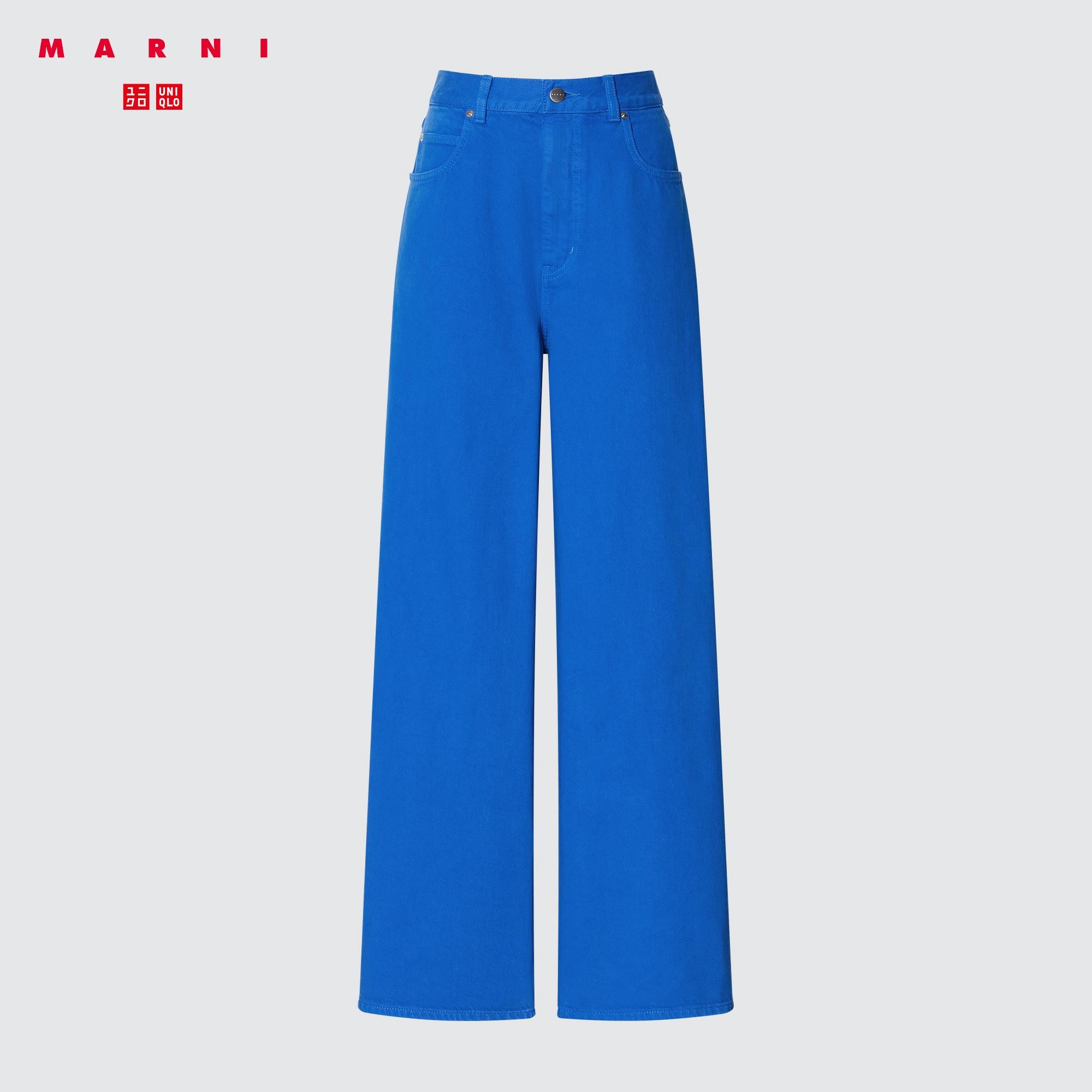 Denim Wide-Fit Pleated Pants, UNIQLO US