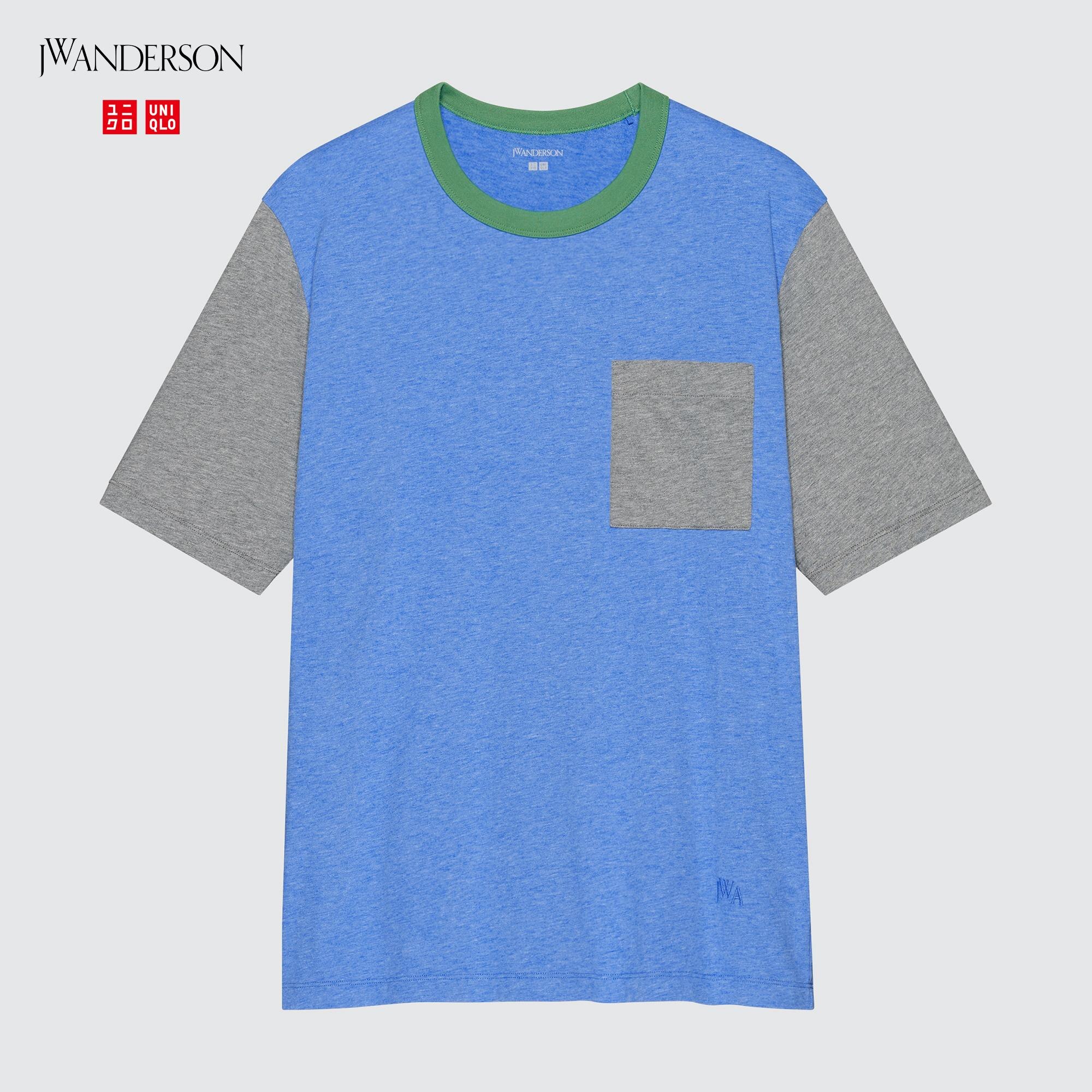 Short-Sleeve Pocket T-Shirt (Color Block) (JW Anderson) | UNIQLO US