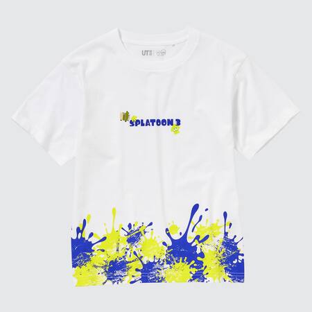 Kinder Splatoon 3 UT Bedrucktes T-Shirt