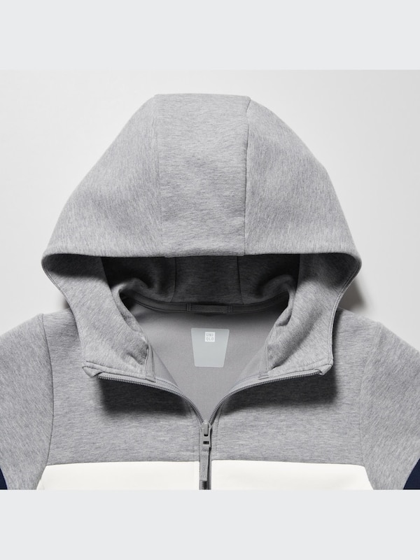 Ultra Stretch Dry Sweat Long-Sleeve Full-Zip Hoodie (Color Block)
