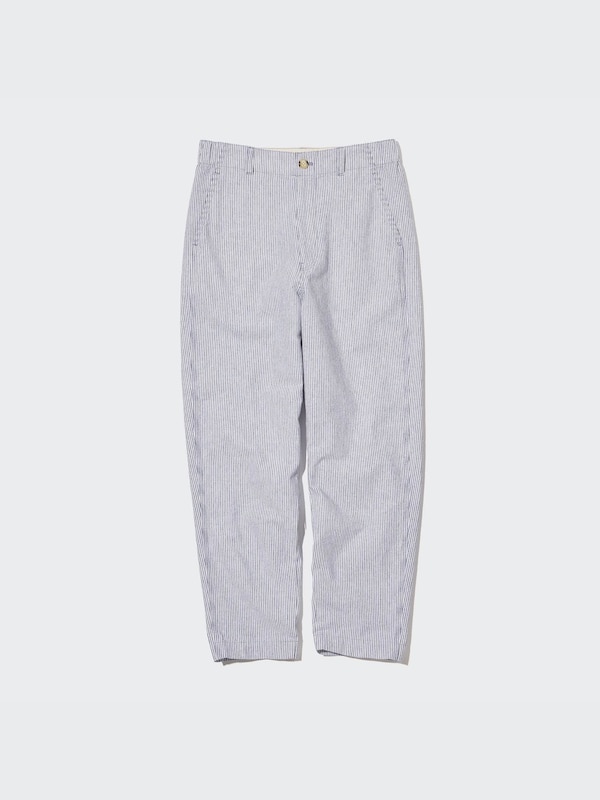 Linen Cotton Tapered Pants