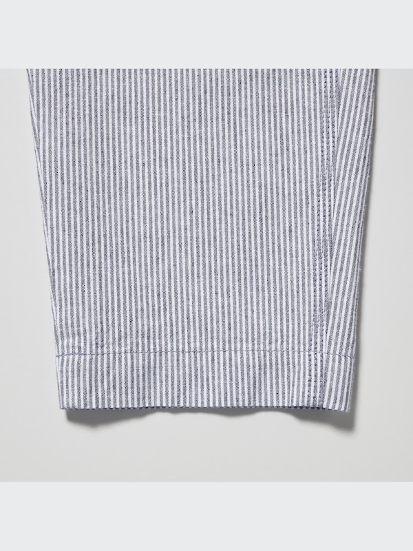 Linen Cotton Tapered Pants