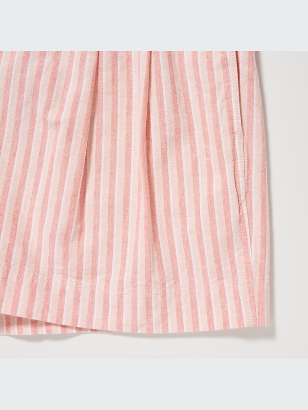 Cotton Linen Striped Shorts