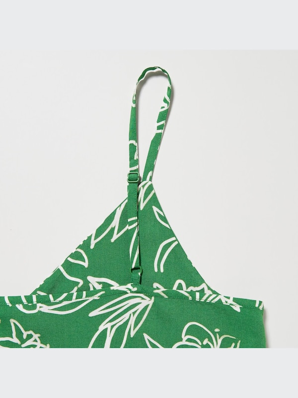 Button Down Camisole Flare Dress