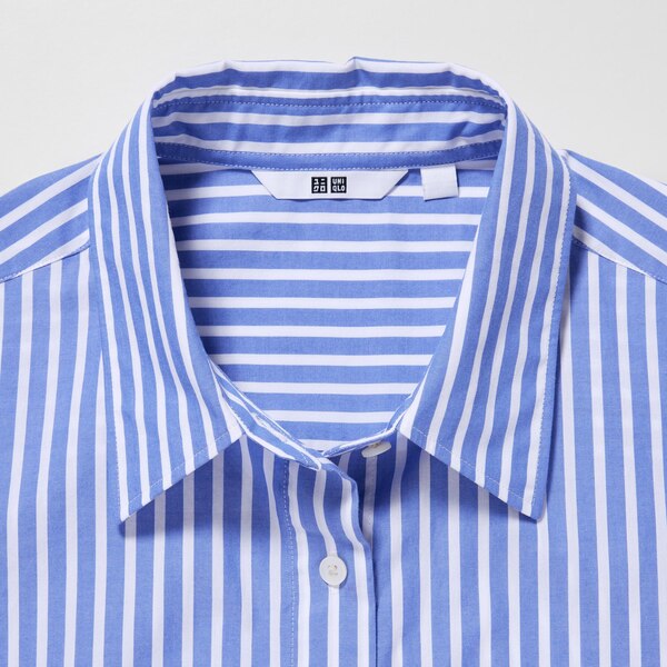 Cotton Striped Long-Sleeve Shirt | UNIQLO US