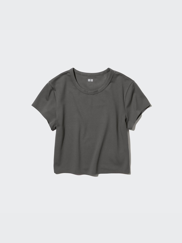 AIRism Extra Soft Cropped Short Sleeved T-Shirt
