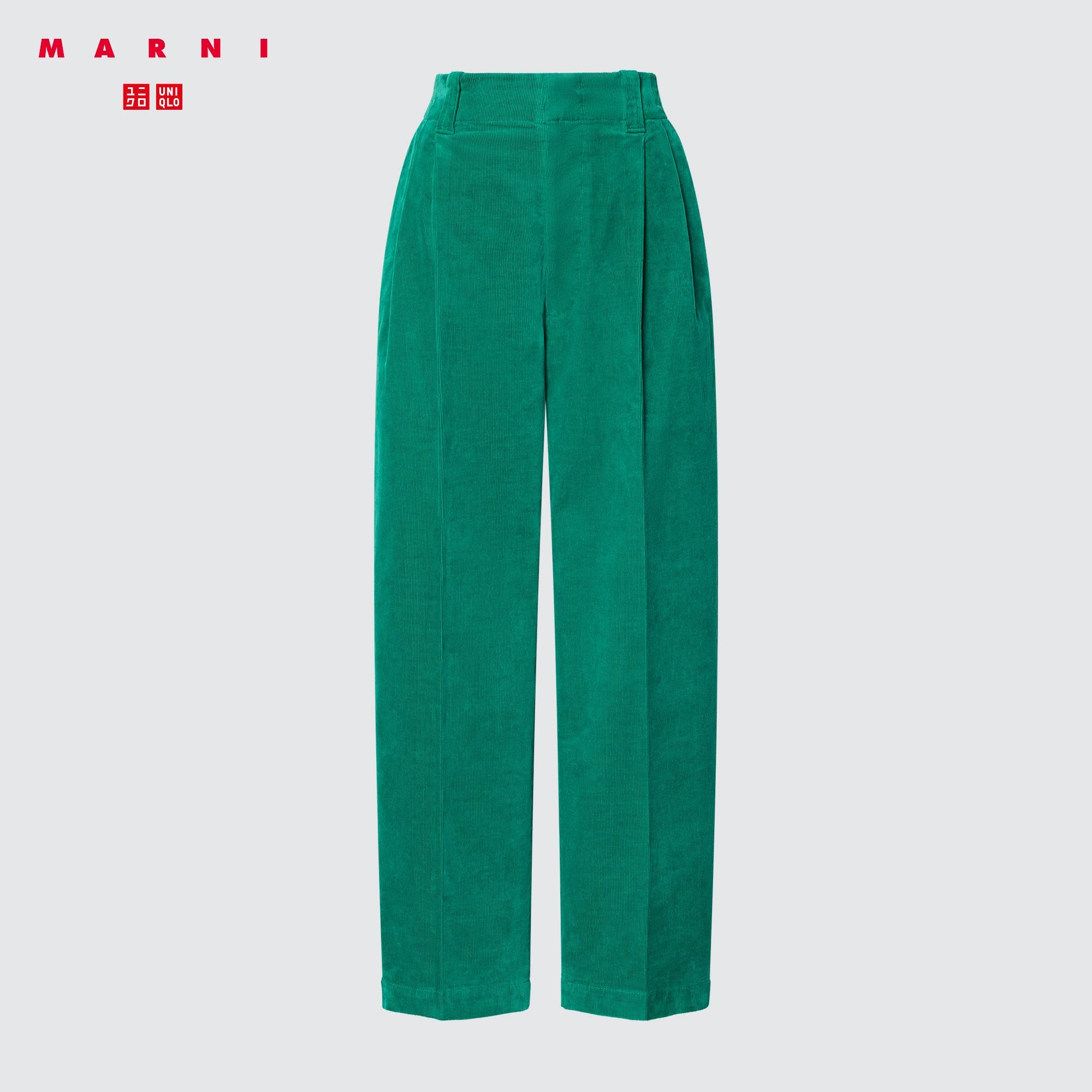 Uniqlo x MARNI Wide Fit Tuck Pants Olive Men's - SS22 - US