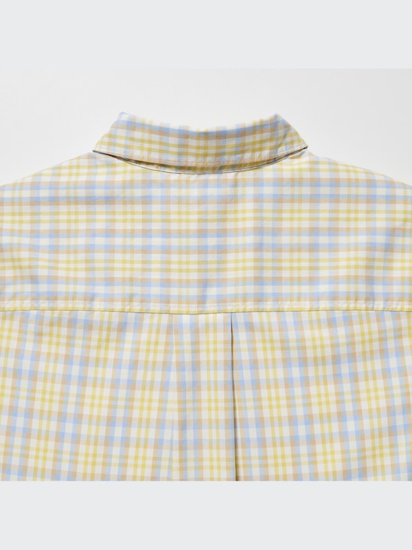 Cotton Checked Short-Sleeve Shirt