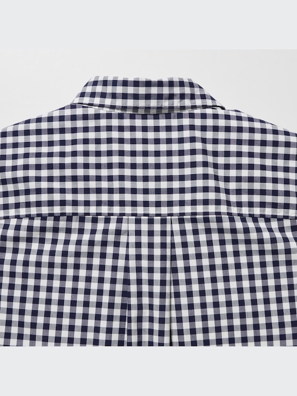 Cotton Checked Short-Sleeve Shirt