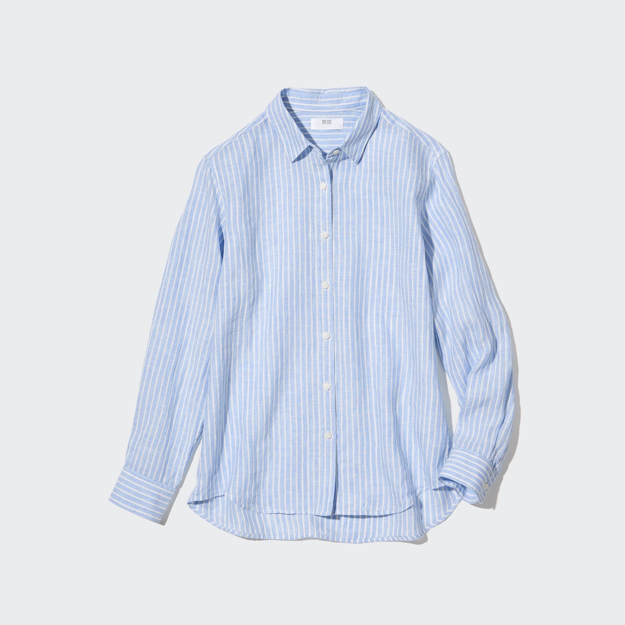 100% Premium Linen Striped Shirt