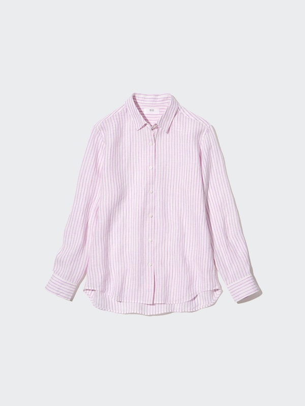 PREMIUM LINEN STRIPED LONG SLEEVE SHIRT