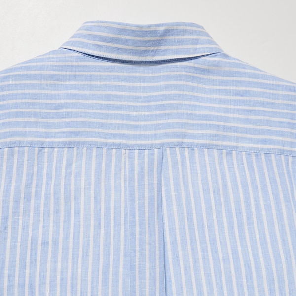Premium Linen Striped Long-Sleeve Shirt | UNIQLO US