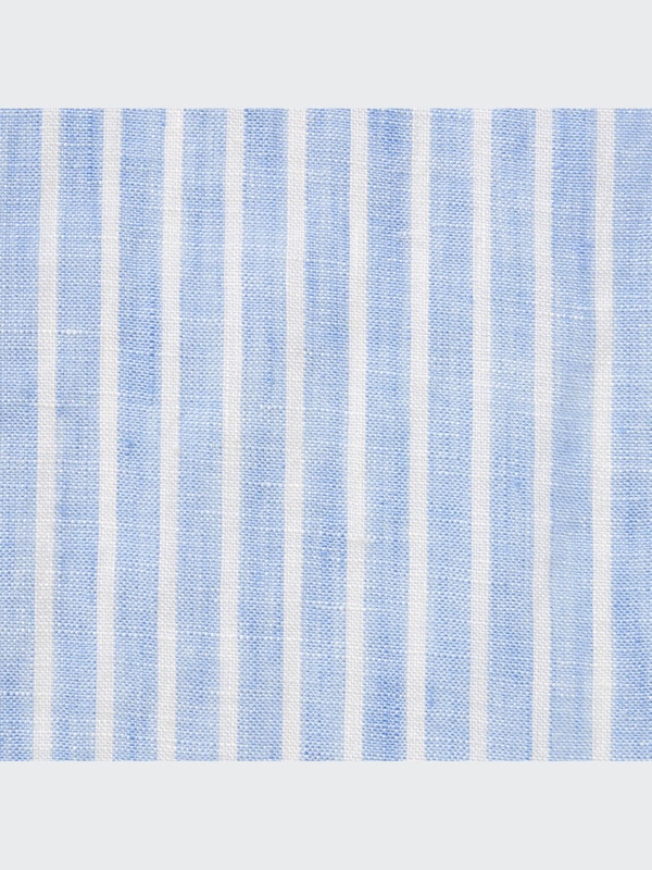 Premium Linen Striped Long-Sleeve Shirt