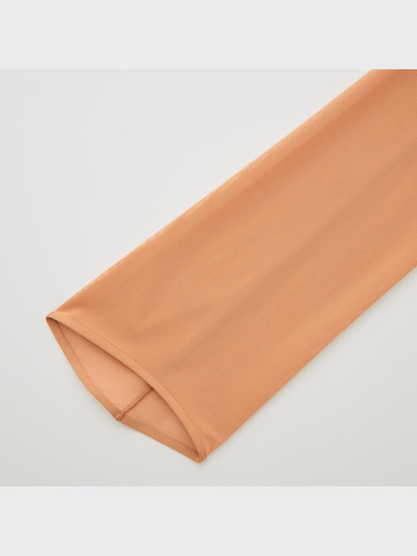 Sheer Crew Neck Long-Sleeve T-Shirt