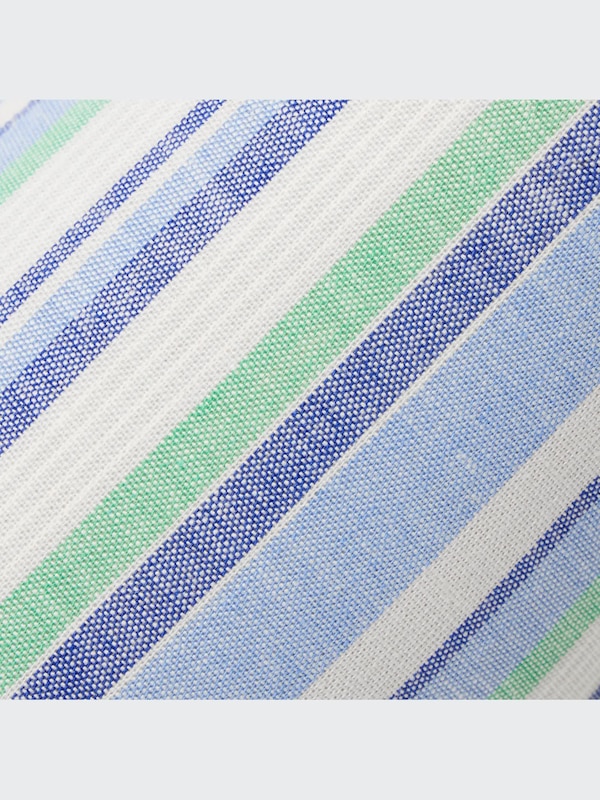 Open Toe Striped Cotton Linen Room Shoes