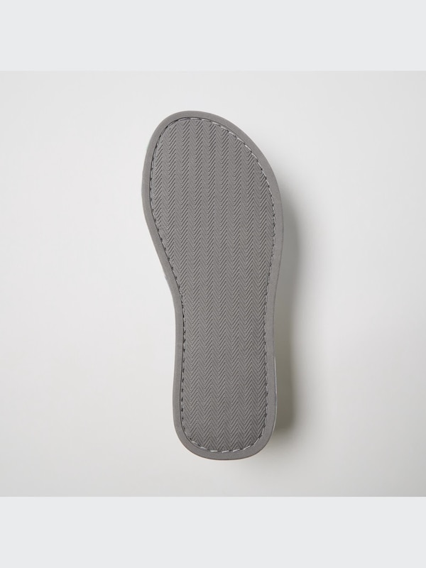 Open Toe Striped Cotton Linen Room Shoes