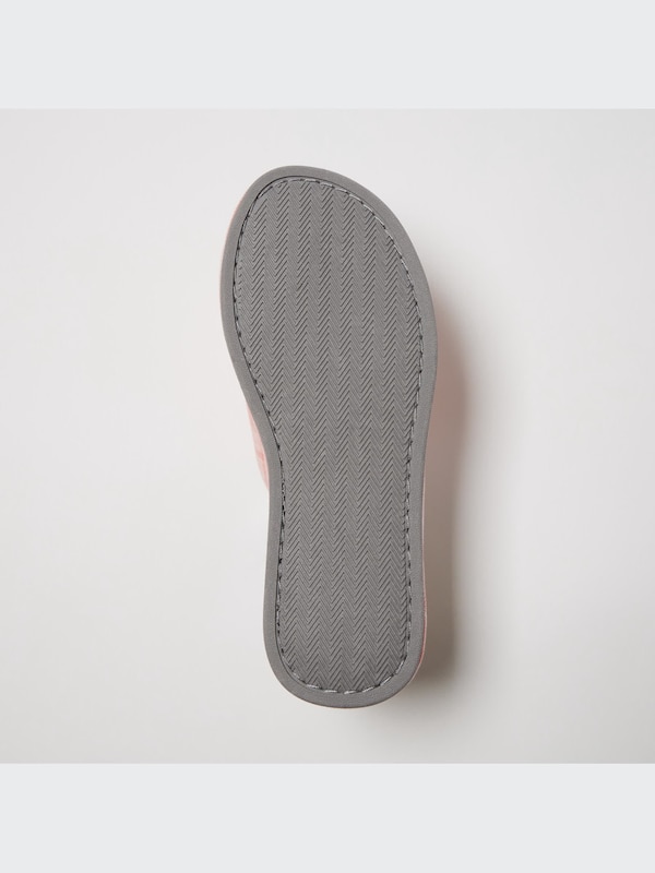 Open Toe Checked Cotton Linen Room Shoes