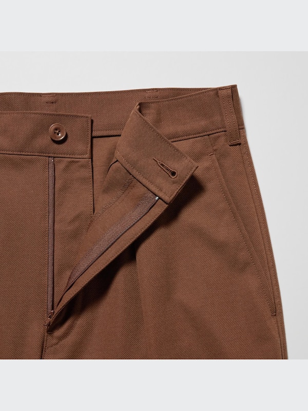 U Wide-Fit Pleated Jersey Pants