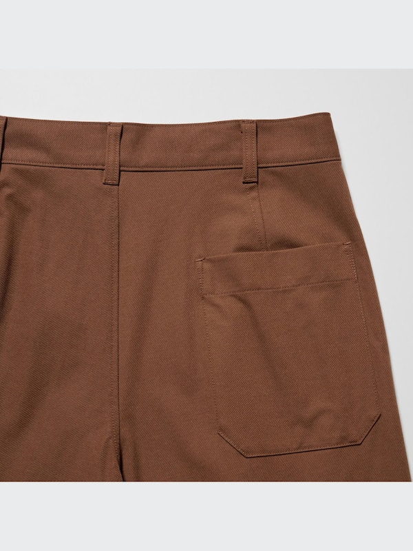 U Wide-Fit Pleated Jersey Pants