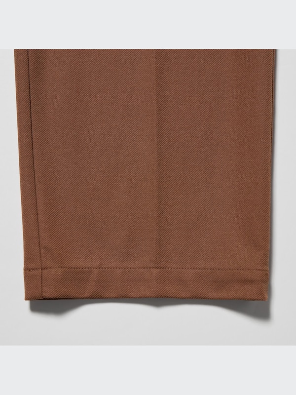U Wide-Fit Pleated Jersey Pants