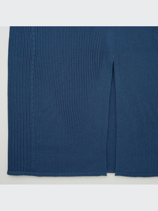 3D Knit Ribbed Long Skirt (Mame Kurogouchi)