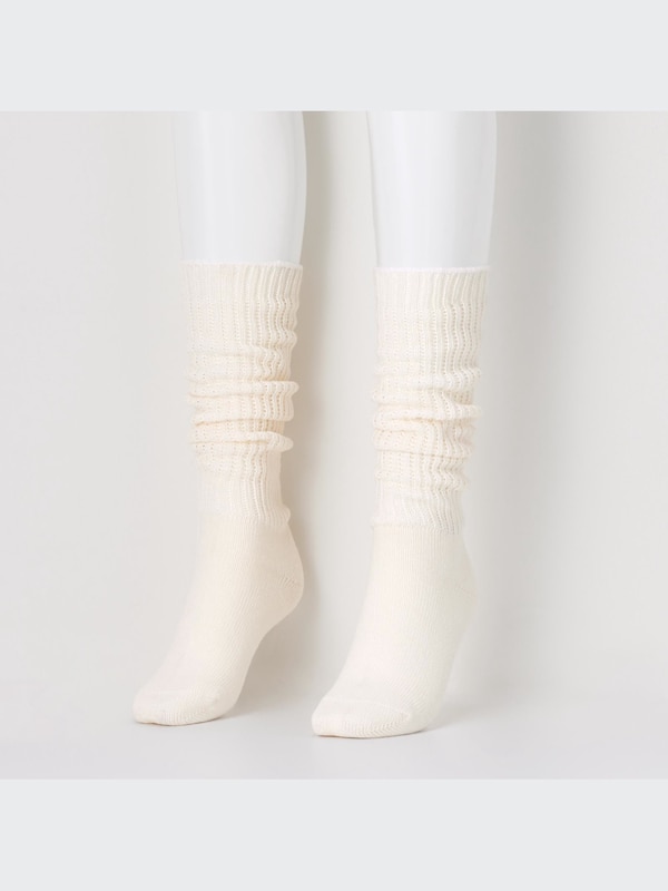 Knee-High Ribbed Long Socks (2 Pairs)