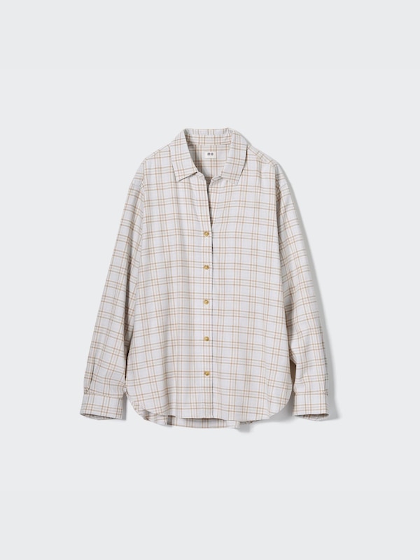 Soft Brushed Checked Long-Sleeve Shirt