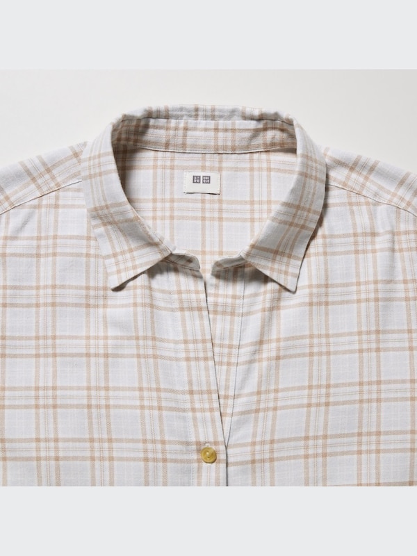 Soft Brushed Checked Long-Sleeve Shirt