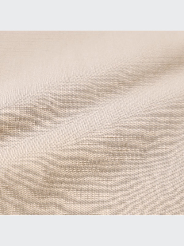 LINEN BLEND PLEATED WIDE PANTS(LONG)