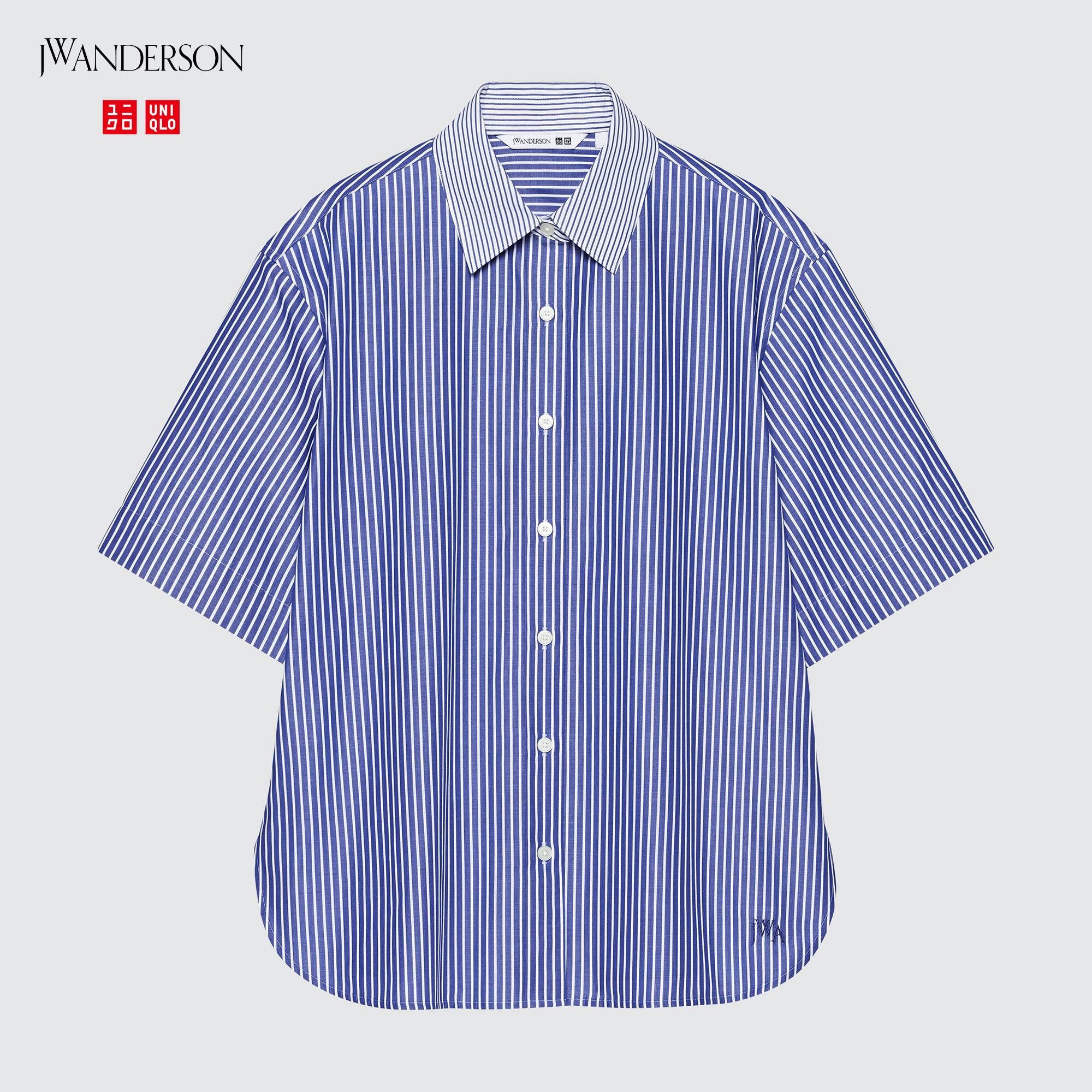 Relax Striped Short-Sleeve Shirt (JW Anderson)