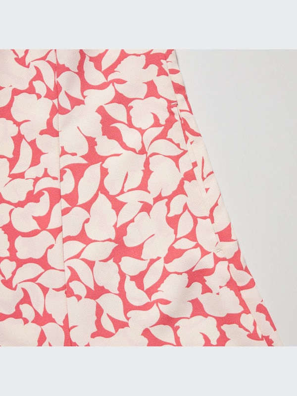 Printed V-Neck Sleeveless Mini Dress