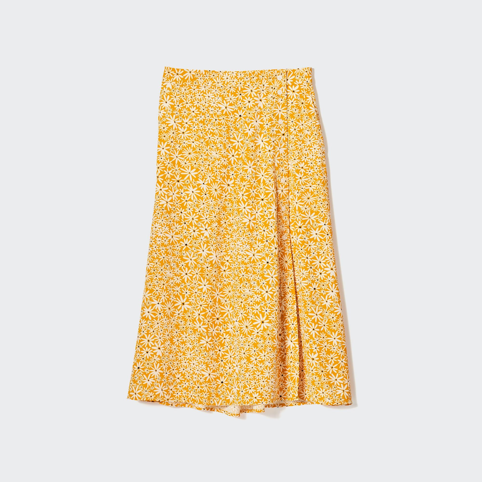 UNIQLO Pleated Color Block Skirt | StyleHint