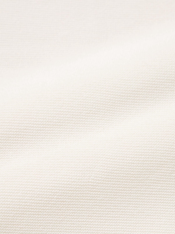 3D Knit Seamless Cotton Crew Neck Jumper