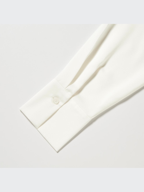 Satin Long-Sleeve Blouse