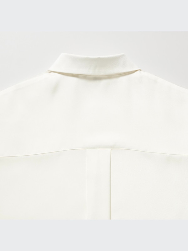 Satin Long-Sleeve Blouse