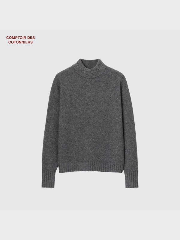 Kaschmir Pullover mit hohem Kragen
