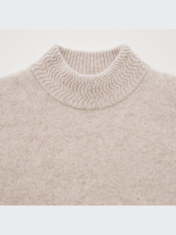 Kaschmir Pullover mit hohem Kragen